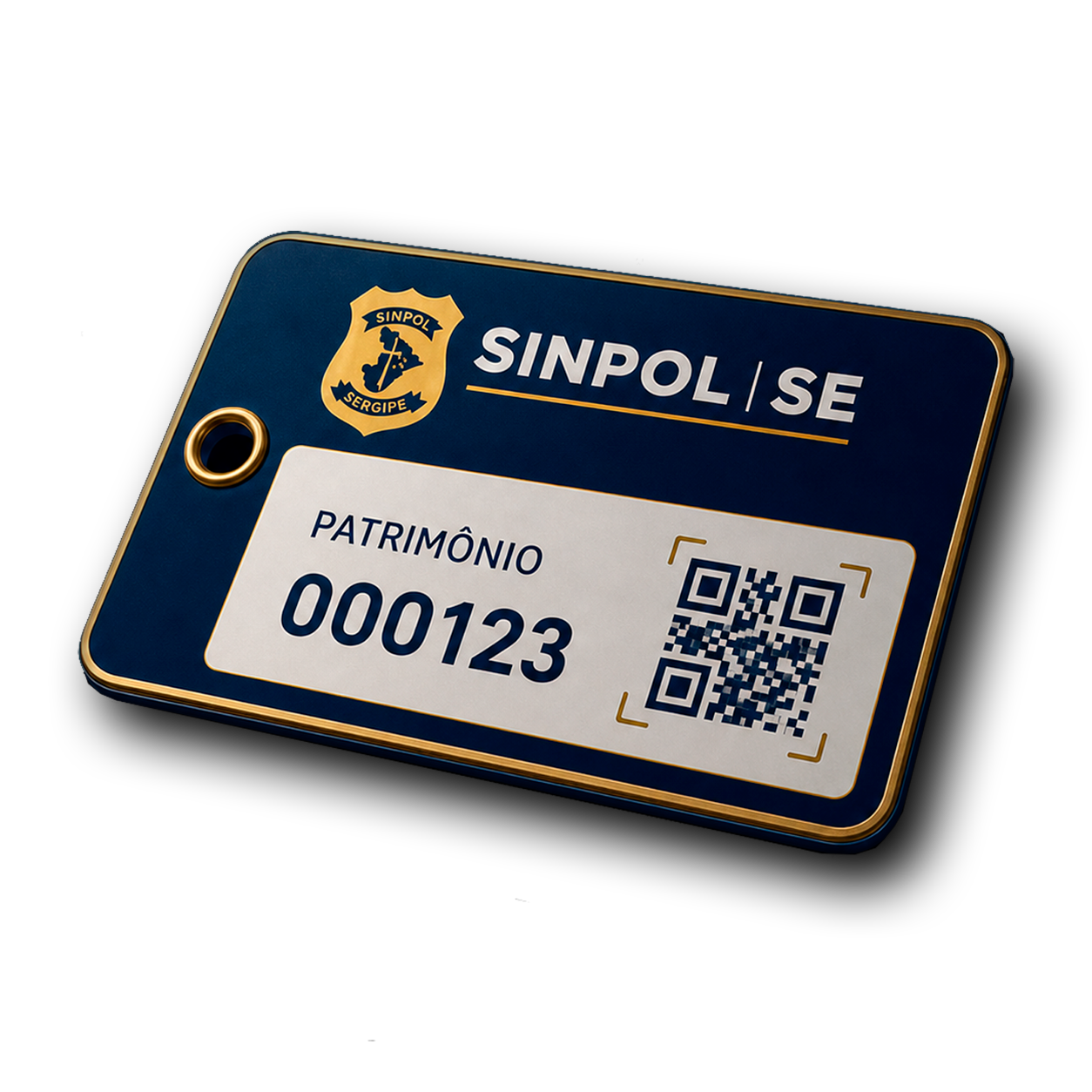 Etiqueta do Sinpol Patrimônio